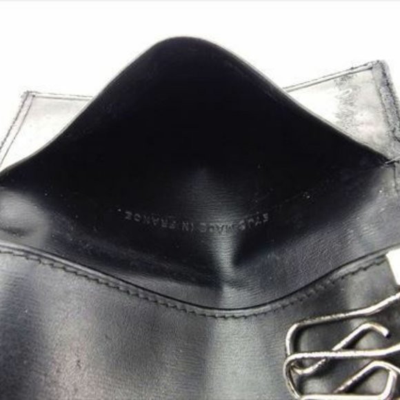 Authentic Used Cartier Key case Key holder Black leather Woman unisex - Picture 5 of 8